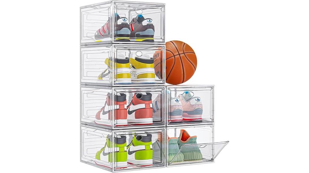 durable clear shoe organizer
