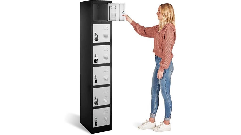 durable six door locker