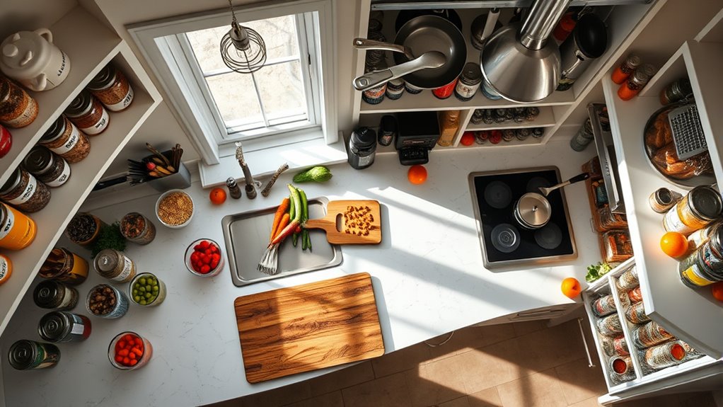 efficient kitchen zone organization
