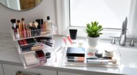 effortless bathroom makeup organization