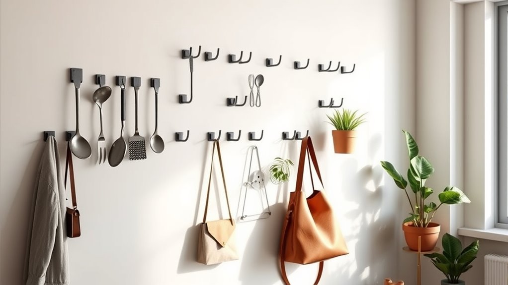 effortless decluttering with hooks