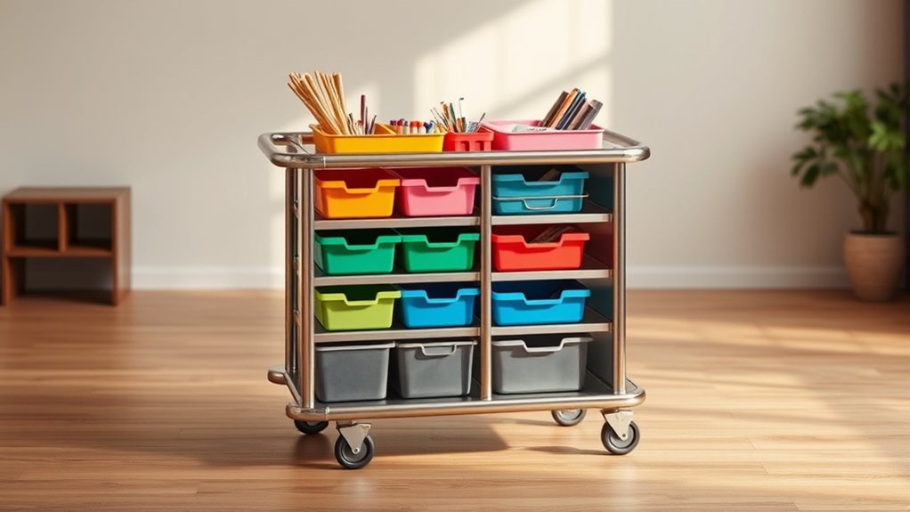 effortless organization with carts