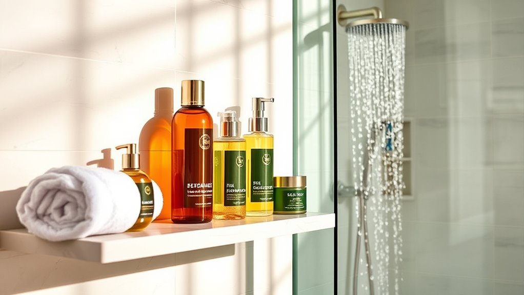 essential bathroom shower products