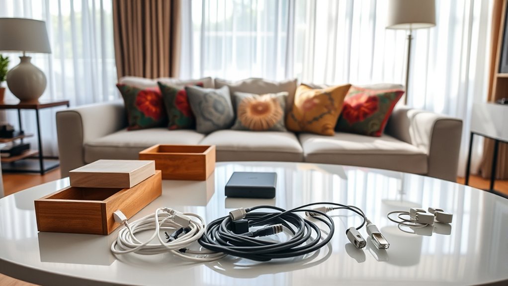 essential living room organization