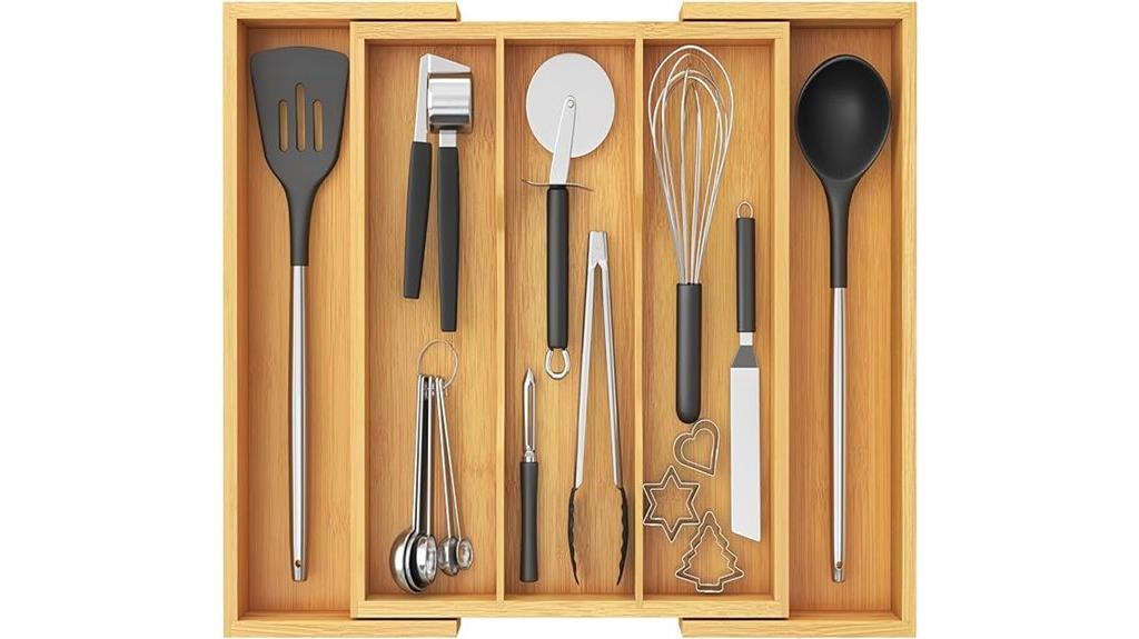 expandable kitchen drawer organizer