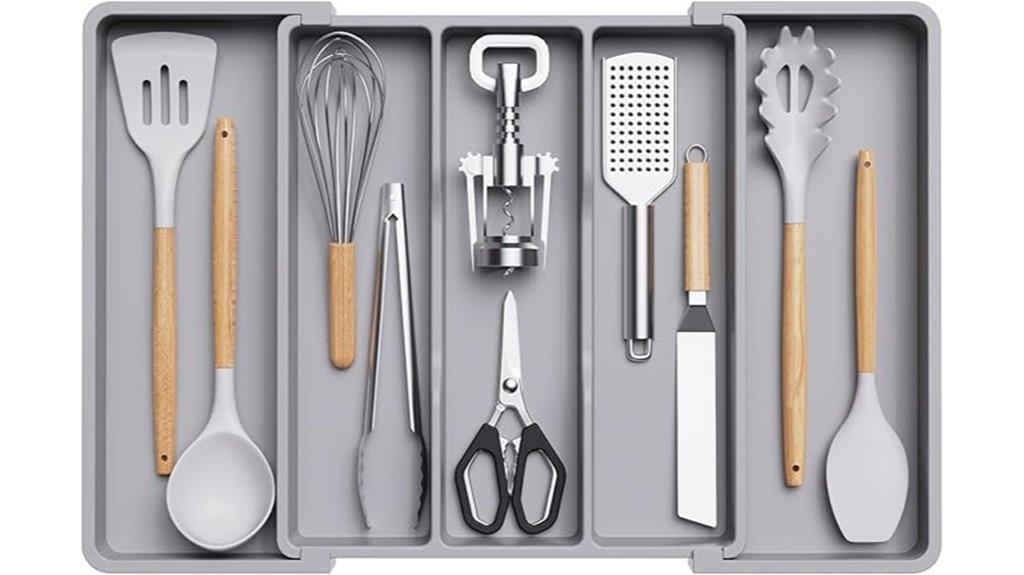 expandable kitchen utensil organizer