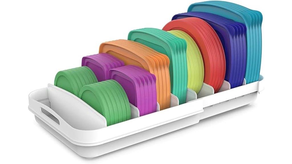 extendable food container organizer