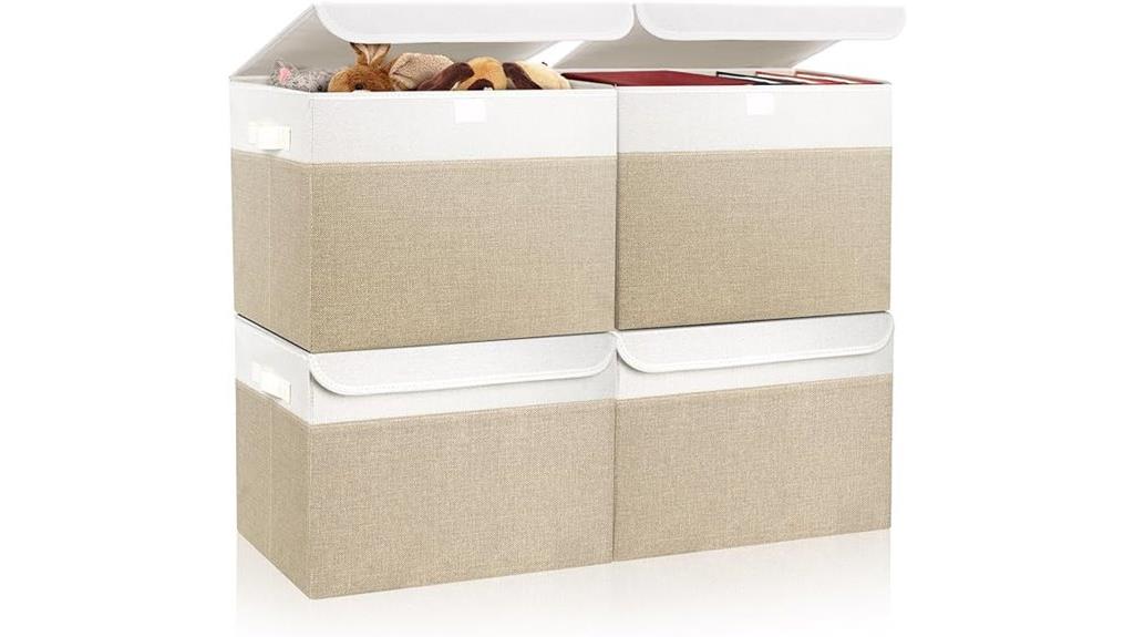 foldable storage bin set