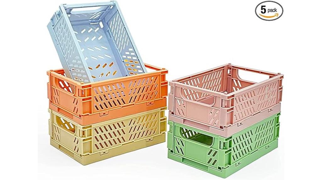 foldable storage bins set