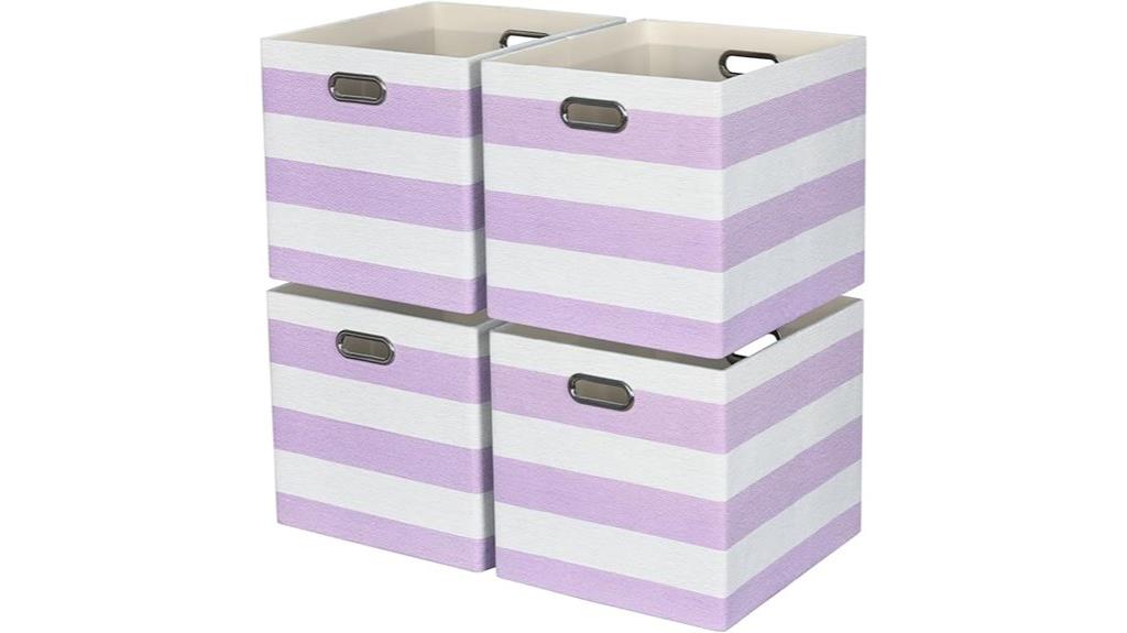 foldable storage cube bins