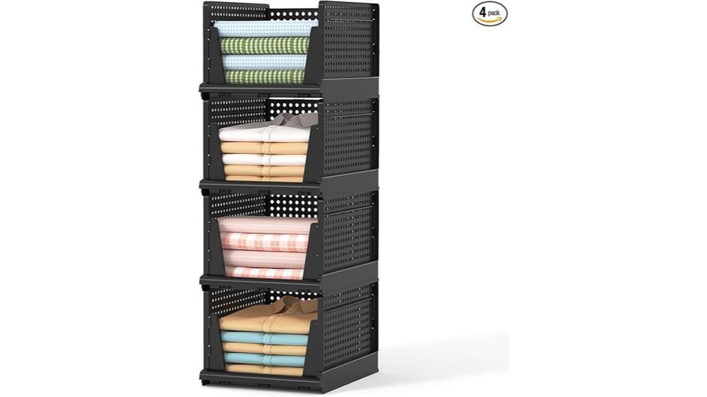 folding storage basket set