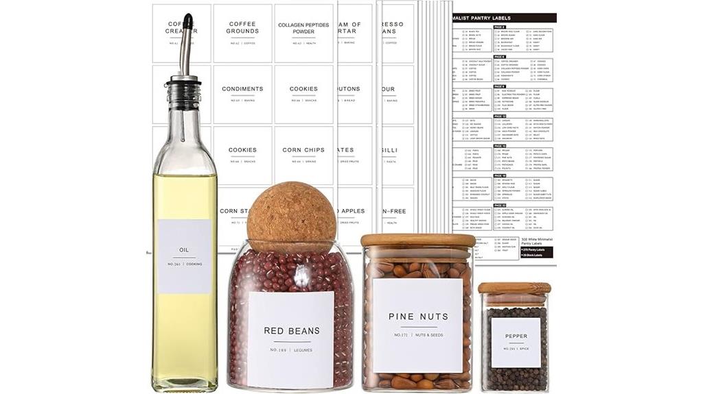 food container labeling set