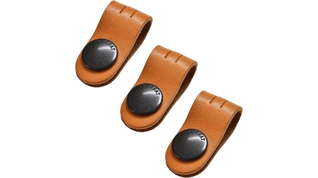 genuine leather cable organizer