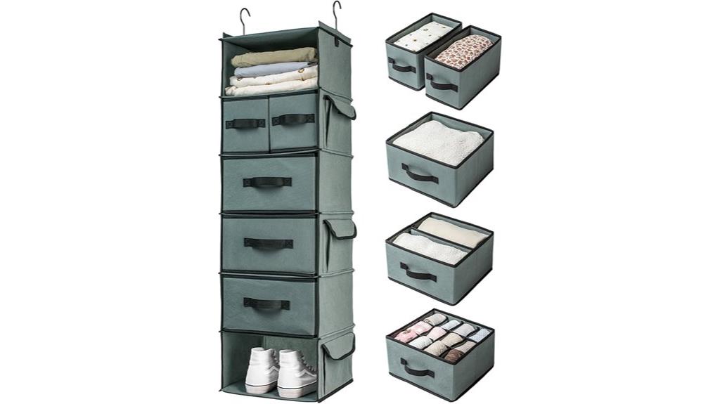 hanging closet storage solution