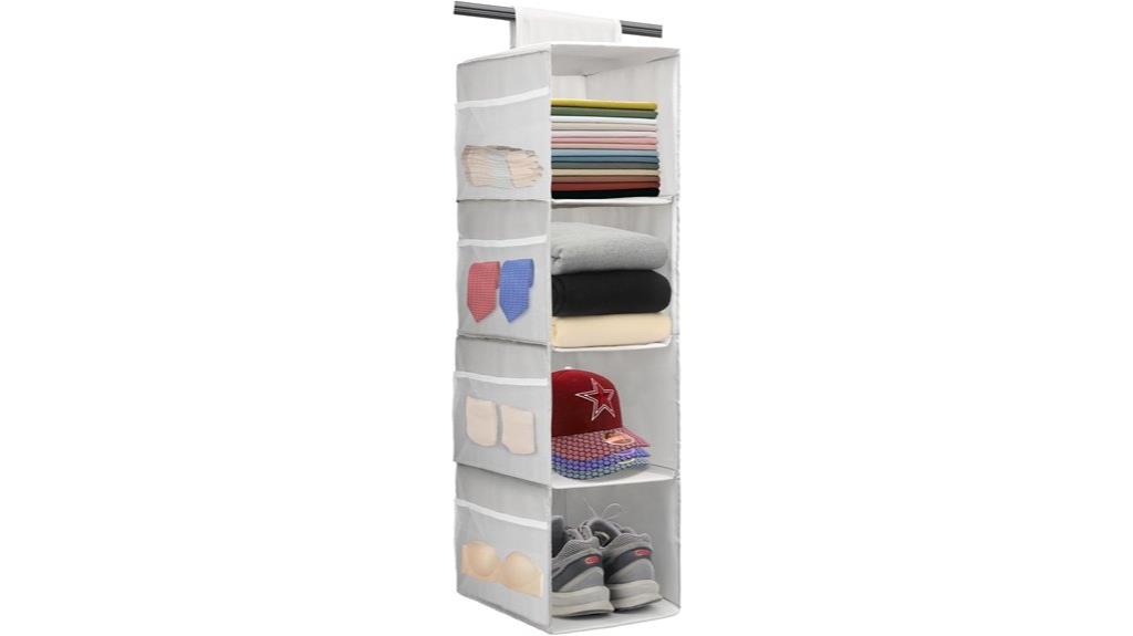 hanging closet storage solution