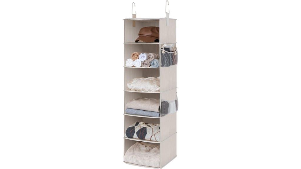 hanging closet storage solution