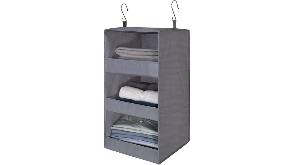hanging closet storage solution
