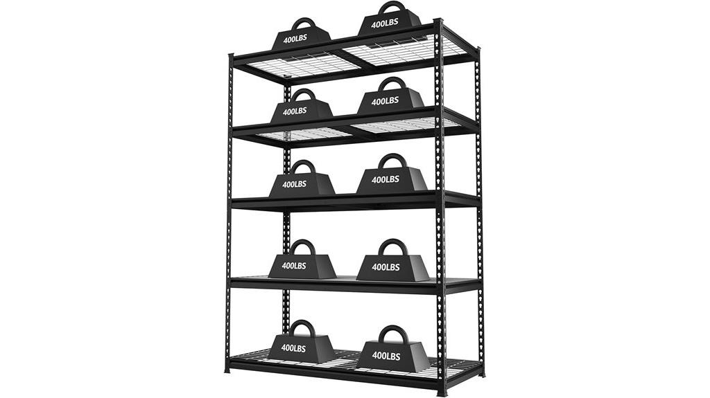 heavy duty metal shelving unit