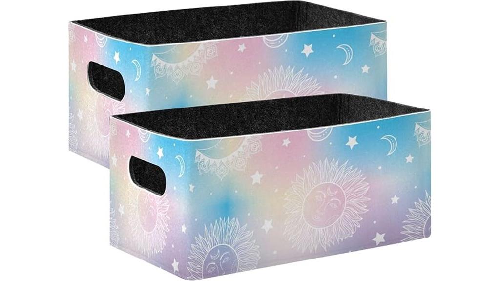 holographic galaxy moon baskets