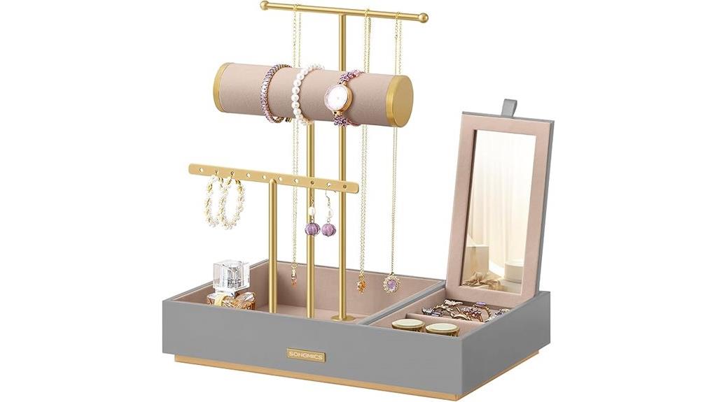 jewelry storage with mirror