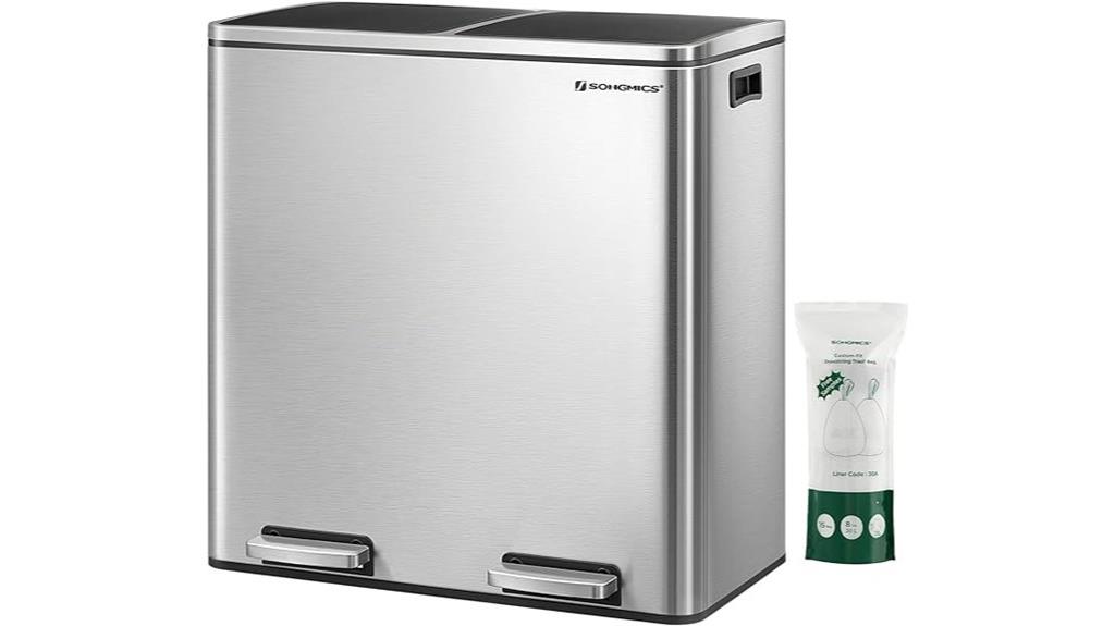 kitchen trash can set