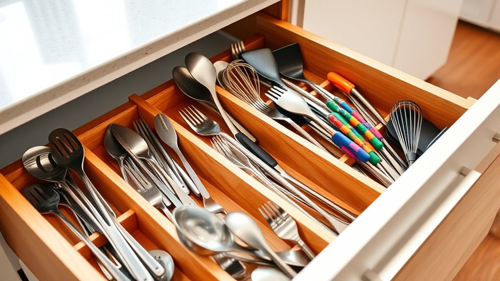 kitchen utensil organization solutions