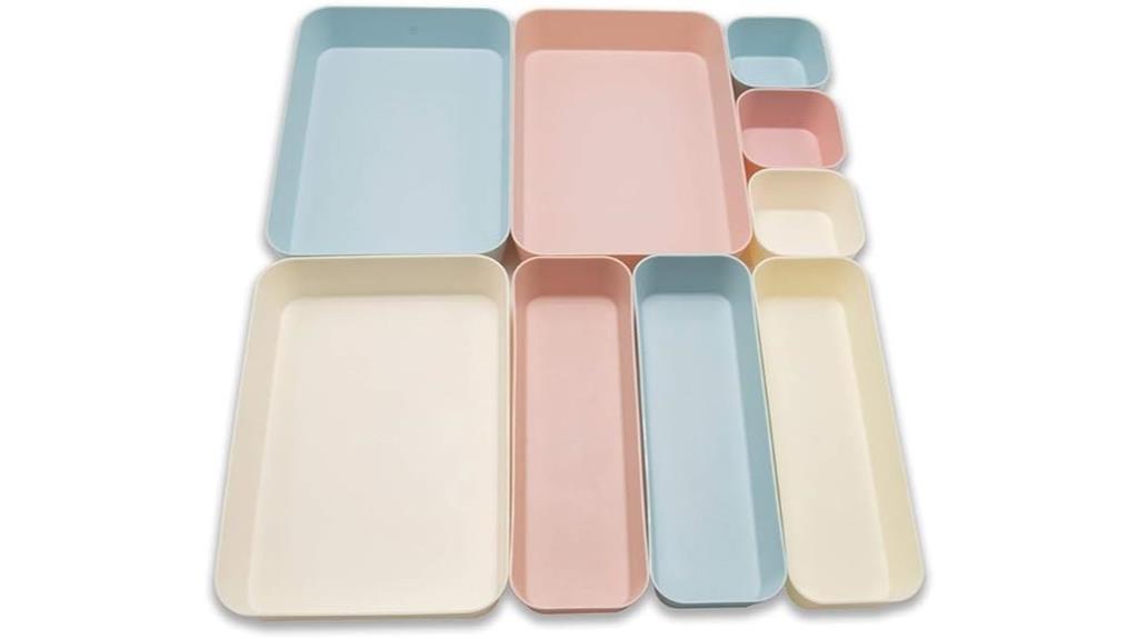 large plastic drawer organizers