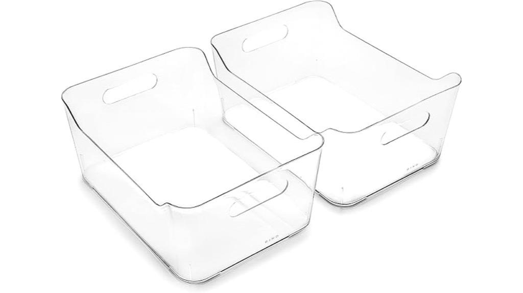 large plastic storage bins