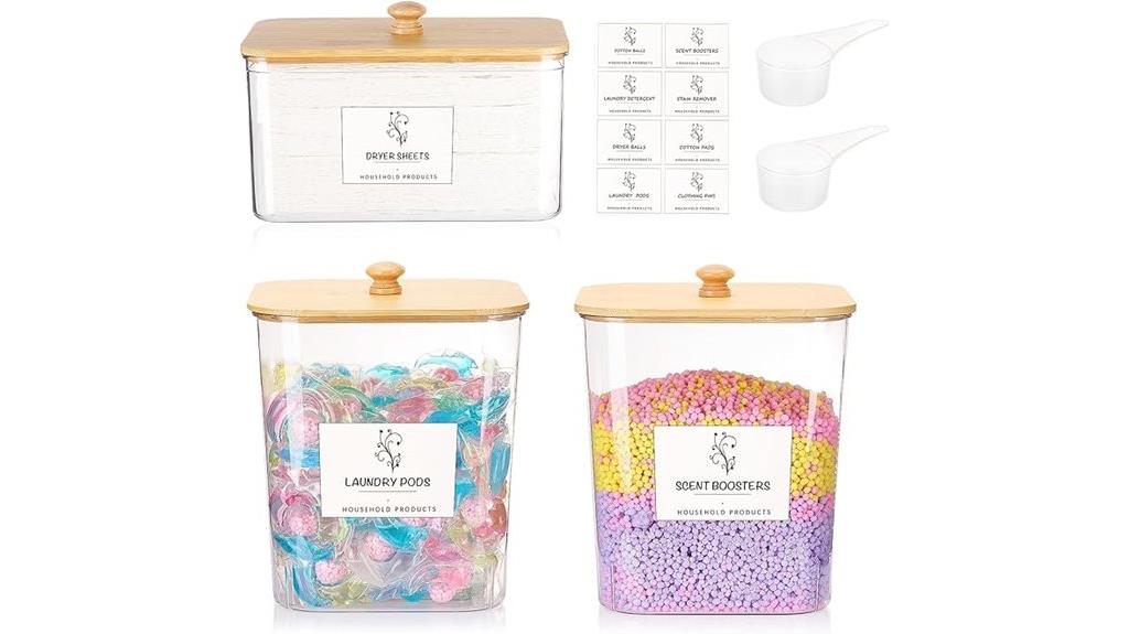 laundry room storage containers