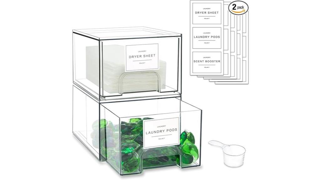 laundry storage drawer set