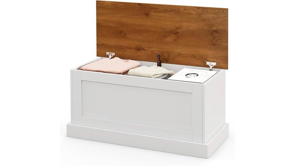 lift top storage bench