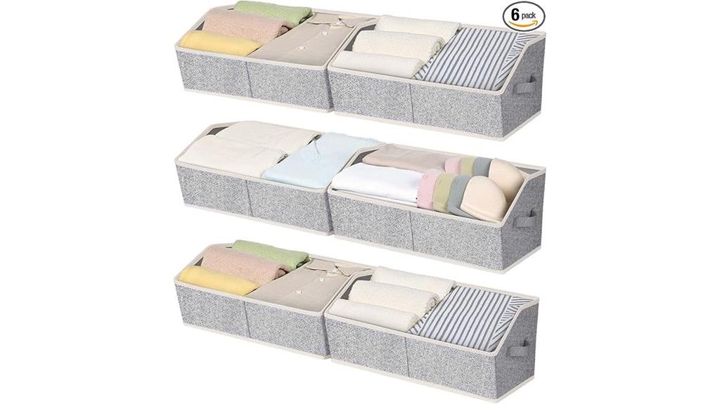 light grey storage bins