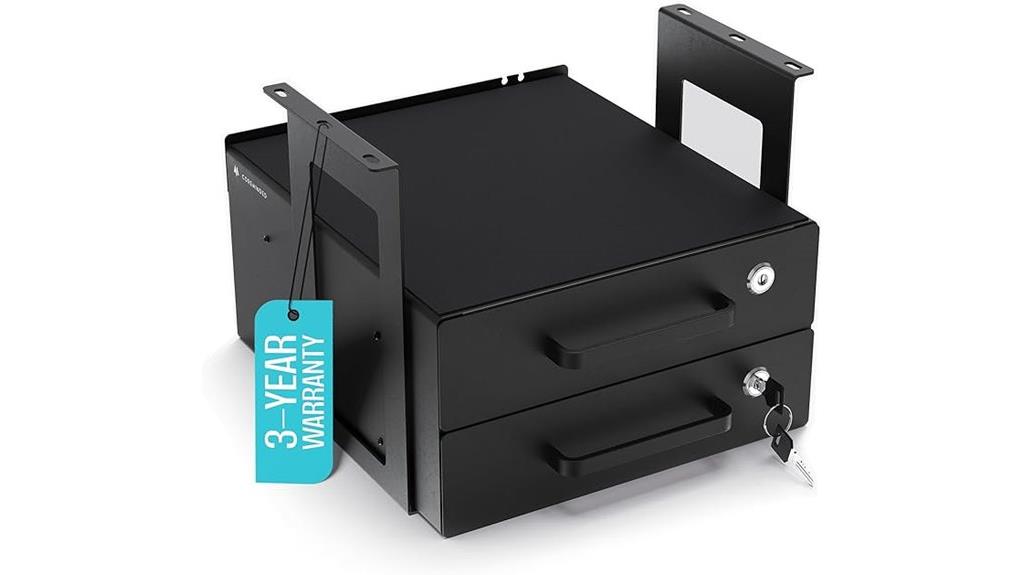 lockable metal storage drawer