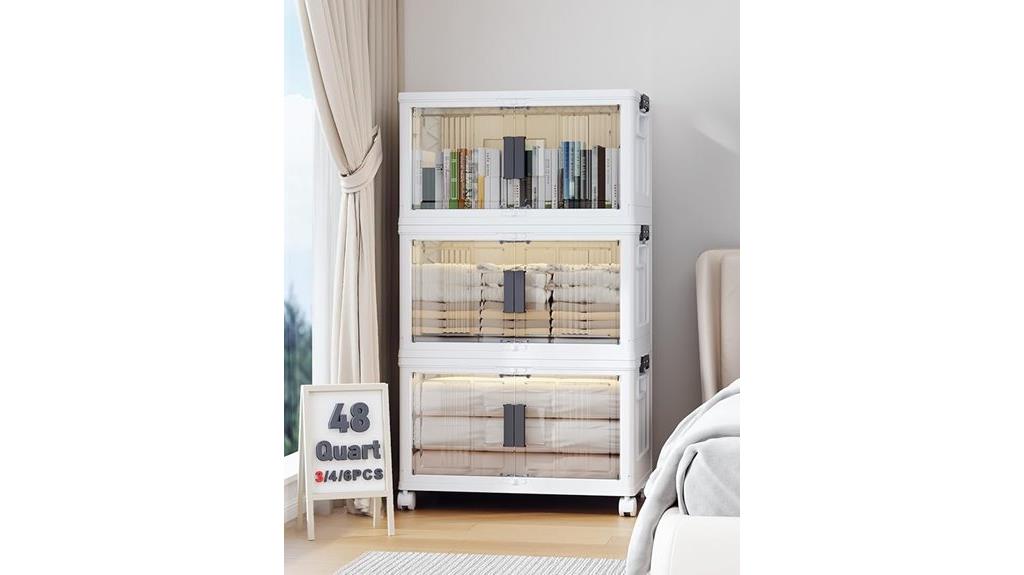 lockable storage bins set