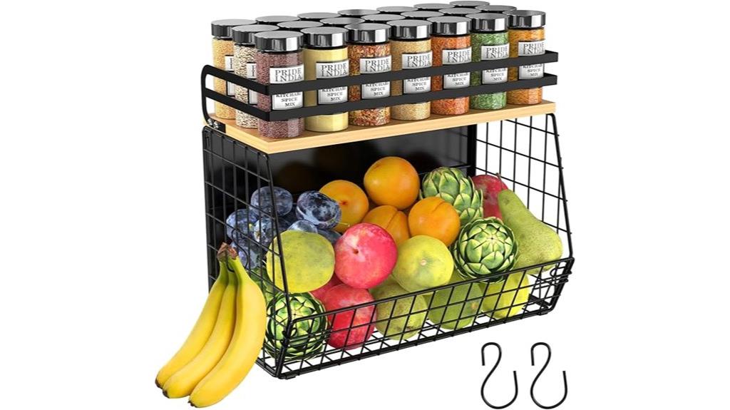magnetic fridge shelf organizer