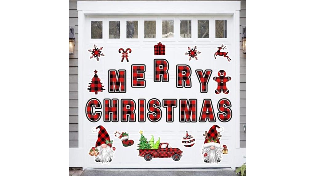 magnetic holiday garage decor