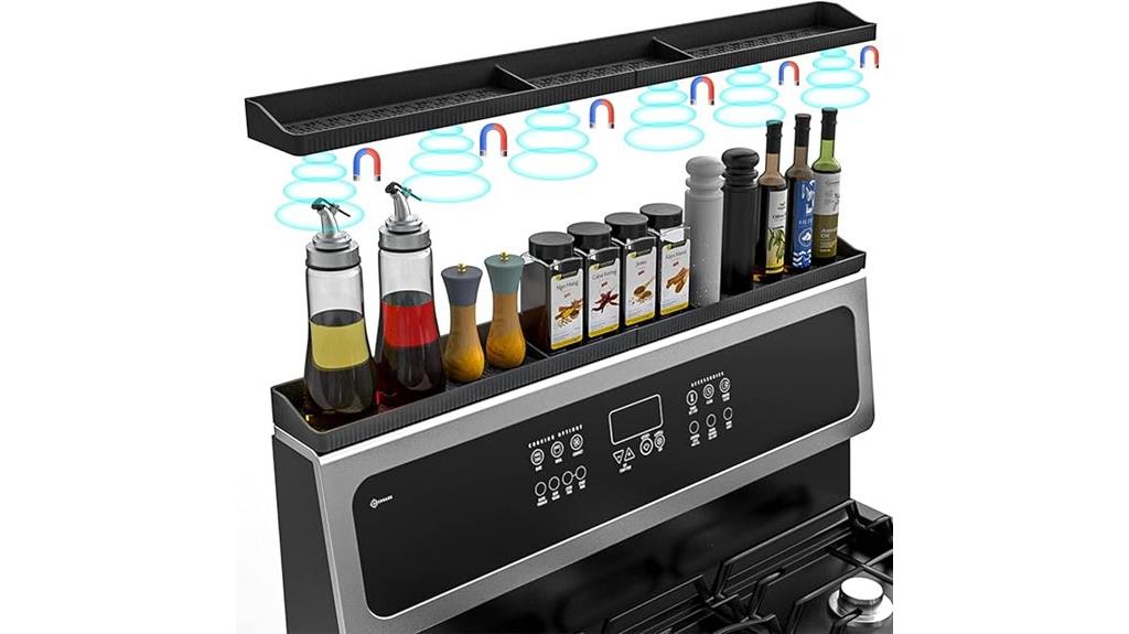 magnetic kitchen organizer shelf