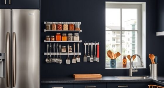 magnetic strips for organization