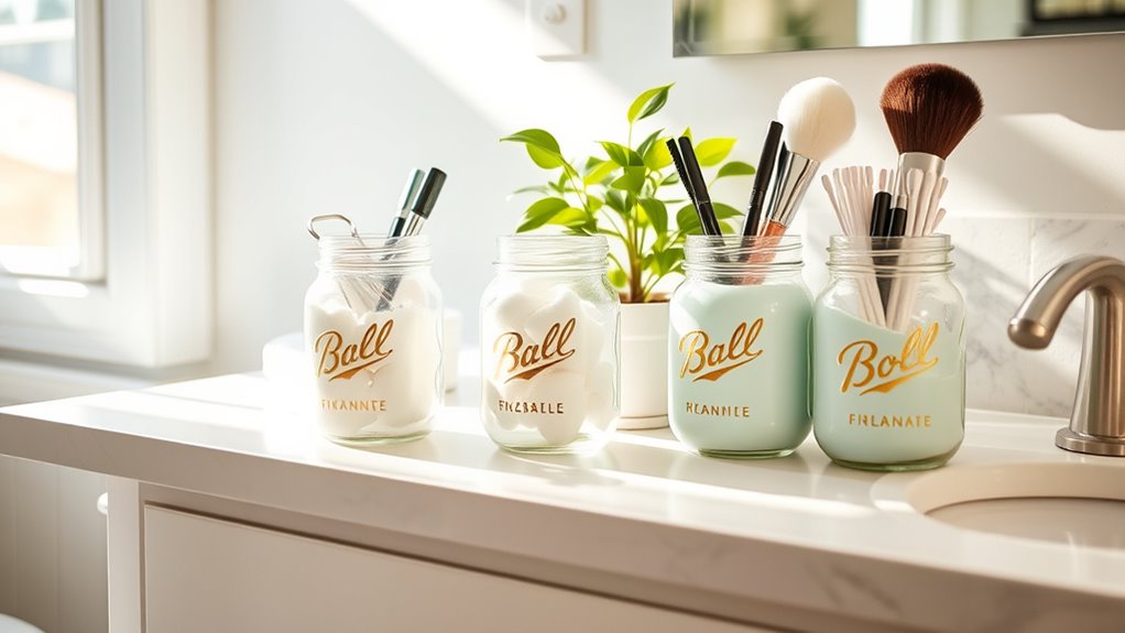 mason jars for organization
