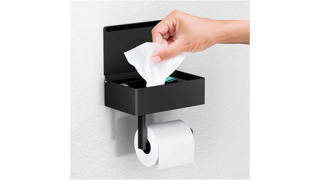 matte black toilet paper holder