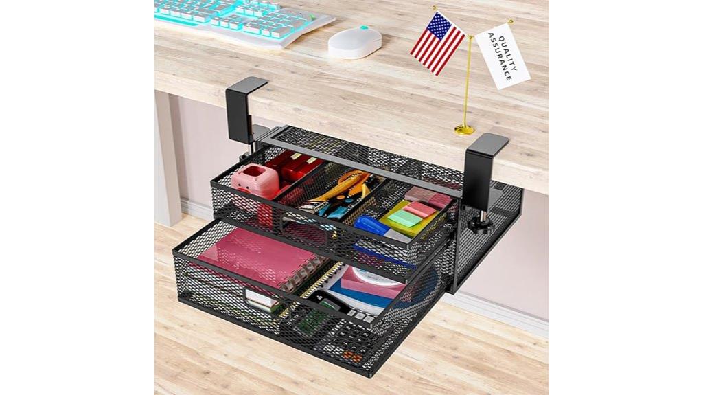 medium under desk organizer