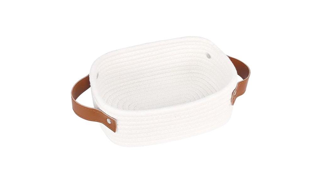 mini woven cotton basket