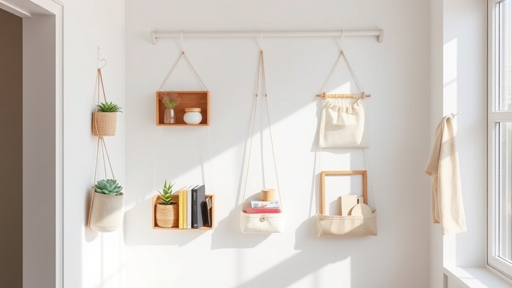 minimalist hanging organizer selection
