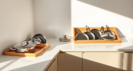 minimalist kitchen lid organizers