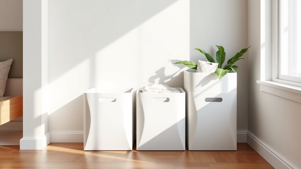 minimalist stackable storage solutions