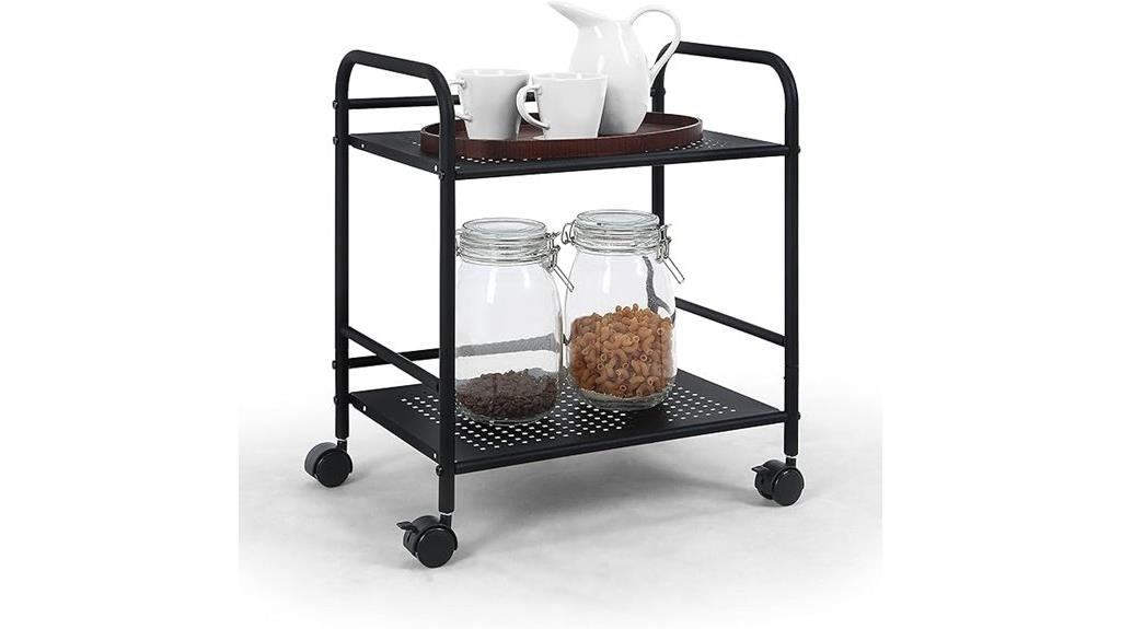 minimalist utility rolling cart