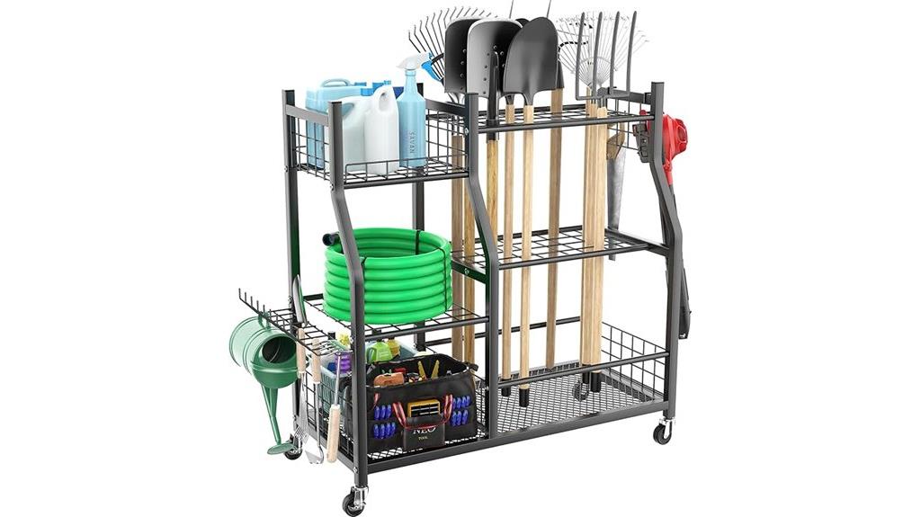 mobile garden tool storage