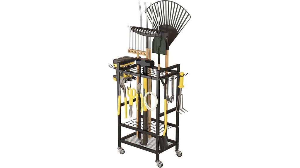 mobile garden tool storage