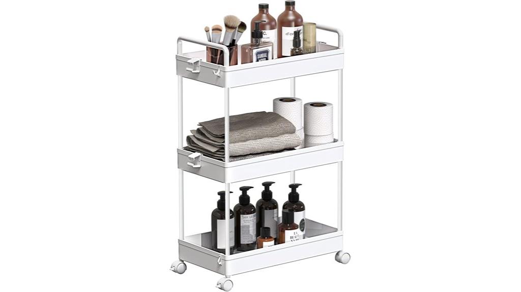 mobile storage cart wheels