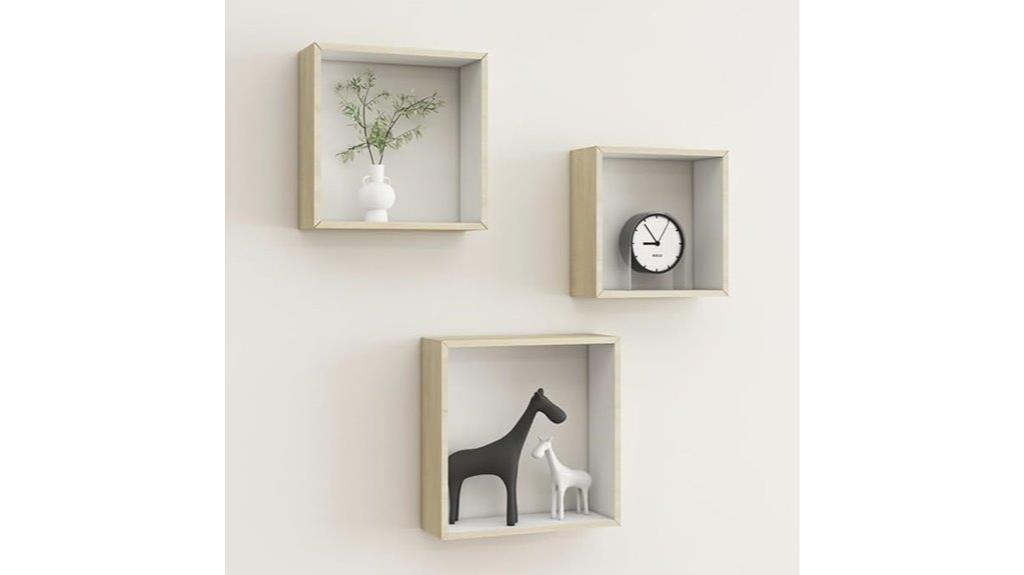 modern decorative cube shelves